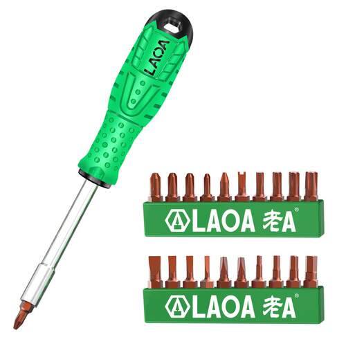 高档老AS2钢多功螺丝批组套改20合1家用能螺十丝刀套装字异形梅花