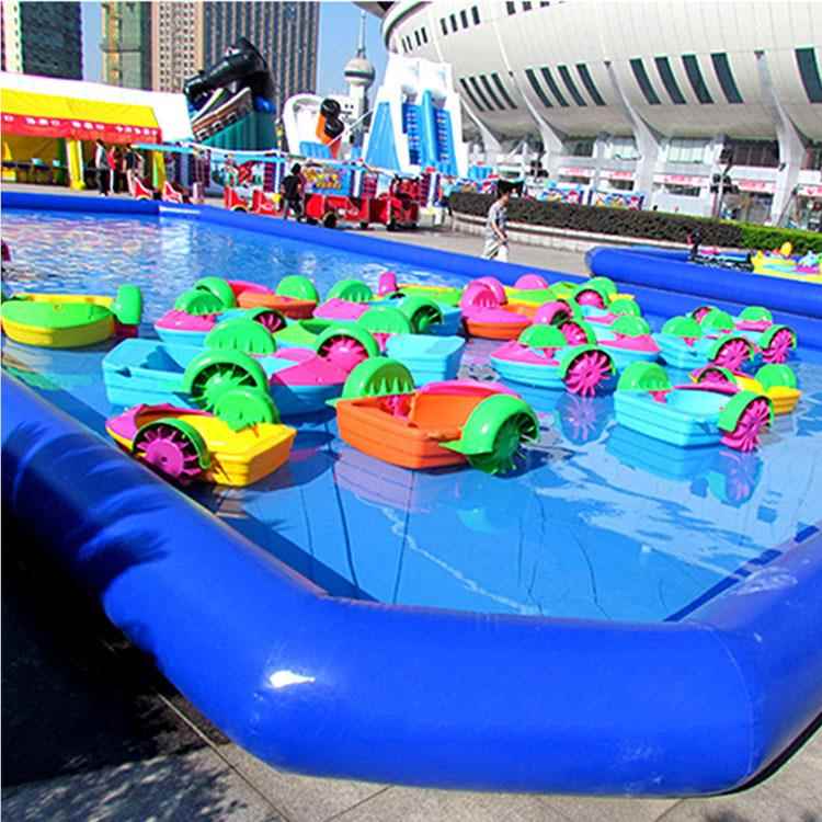 户水上乐园儿外童手摇船泳池景区母hz-syc公园充碰气游乐设备子双