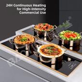 宝怡达暖切板商务酒店自助快餐桌面恒温食品保温板餐电加热切板