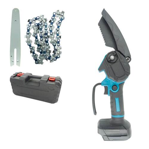 锂电充电电链锯单手锯手持六寸修枝锯无线伐木锯果园修剪