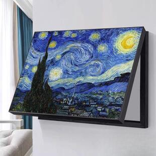 莫奈梵高电表箱装饰画横板客厅电闸开关壁画配电箱网线盒遮挡挂画