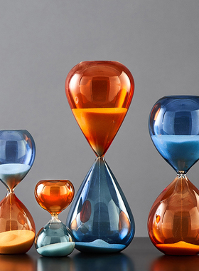 北欧ins创意沙漏计时器桌面摆件现代简约家居装饰品儿童生日礼物
