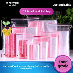 Package seal Zip Kitchen Plastic self Bag Lock Storage
