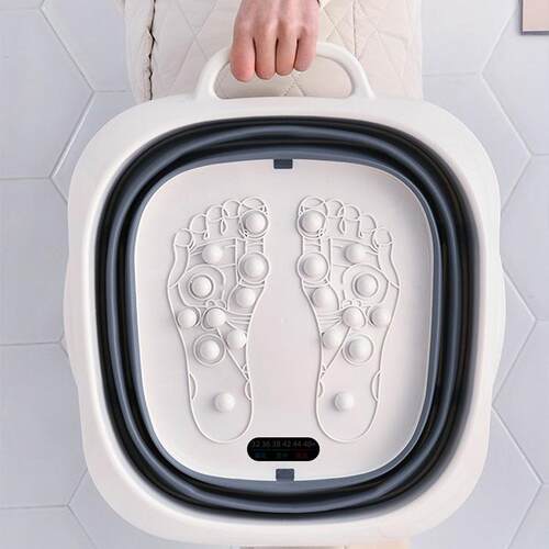 可折叠泡脚桶家用足浴桶塑保温过小旅腿便行携料式按155摩洗脚盆