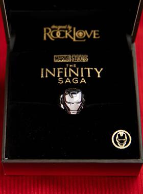 钢铁侠头盔造型戒指男女RockLove漫威联名正版周边2022