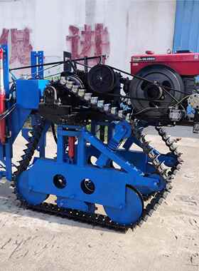 HX-SCJ自走式葱姜收机 履带防滑轮液震压动铲 加大变速箱斗葱姜获