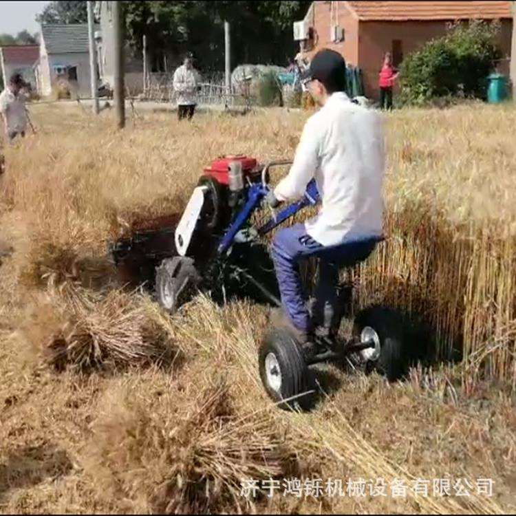芝麻收割割晒机座驾简易割捆机大豆割晒机