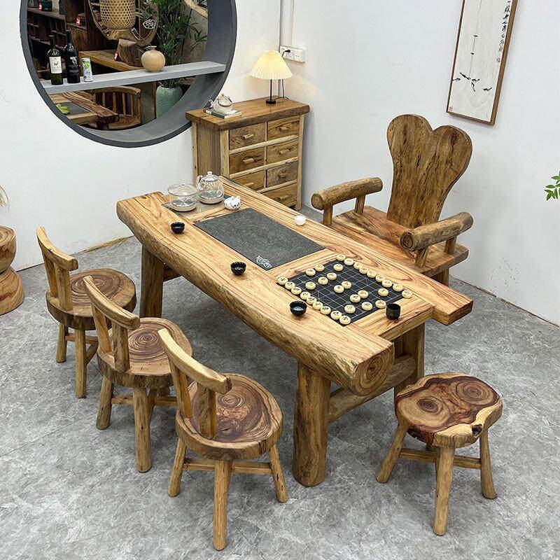 茶桌2025新款高端全实木功夫茶桌椅组合烧水壶一体嵌入式茶台茶几