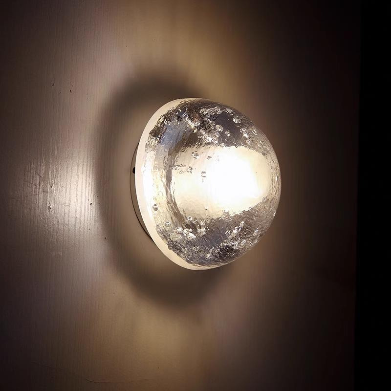复古水晶壁灯轻奢风感设计师款别墅楼梯过道卧室床头创意地灯