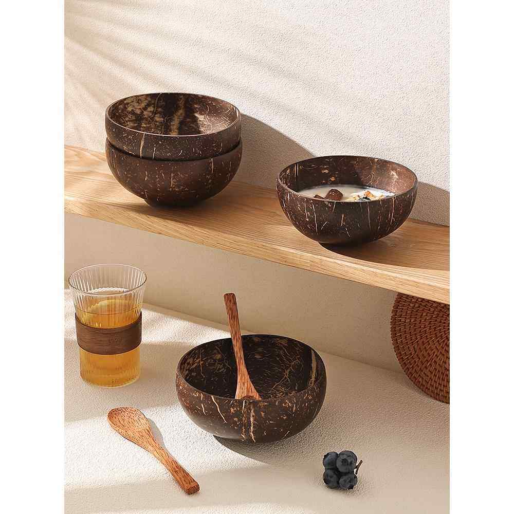 椰子壳碗天然椰壳碗酸奶碗甜品碗糖水碗水果沙拉燕麦片奶昔轻食碗