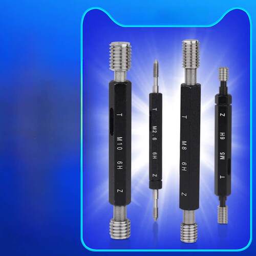 FENGJIE螺纹塞规牙规通止规检具止通规内螺纹规公制6H尖平头M1-20