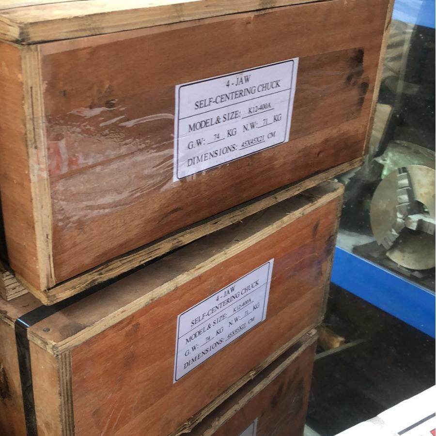 K12 400A四爪自定心卡盘四爪卡盘400mm分离爪正反双用 配环球卡盘