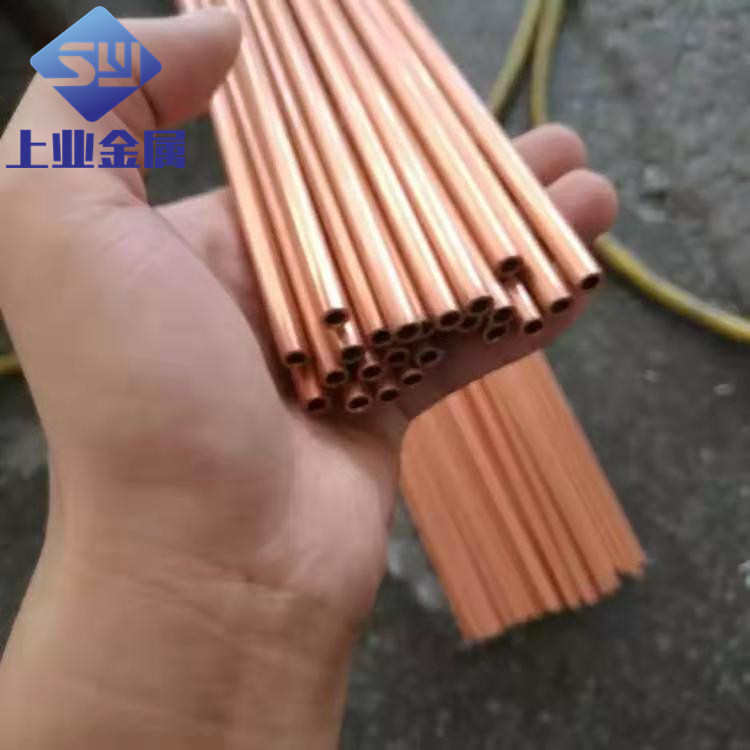 T2紫铜管厂家直销 导电红铜直管 1.8mm-40mm紫铜毛细管精密切割