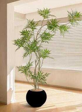 大型彷真绿色植物造景盆栽景观十大功劳禅意橱窗假树彷生植物盆景