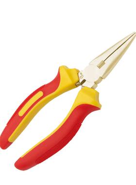 WEDO维度防爆绝缘注塑铝青铜尖嘴钳VDE认证绝缘无火花工具INA6202