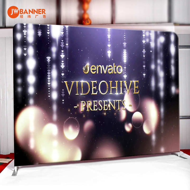 铝合金展示架定制展架便携海报墙便携订做双面快架秀幕落地式签名