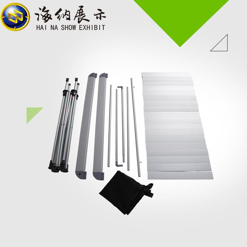 广架告牌销桌加厚14管推铝合金折叠展示桌广告地展促示架子促735