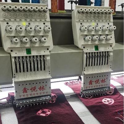 厂家新款双头电脑绣花机小型全自动商用十头刺绣机帽绣机成衣平绣