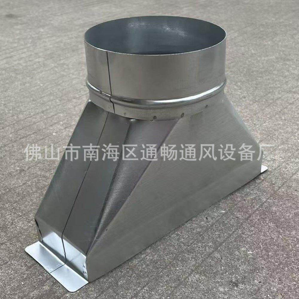 排风管转接口Φ127mm镀锌钢圆形风管 排风机软接头