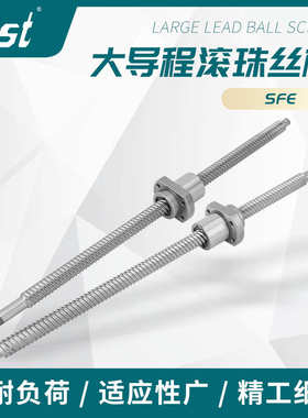 机械设备银色滚珠丝杆系列轴承钢大导程滚珠丝杆型号SFE
