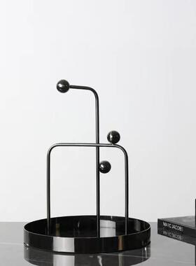 新式金属异形中纳托盘摆客件样板房办公室086茶几厅桌面家居装饰