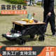 手户外新款 桌板车拖车小折叠榉露营野餐推车营地钓鱼车拉杆蛋卷木