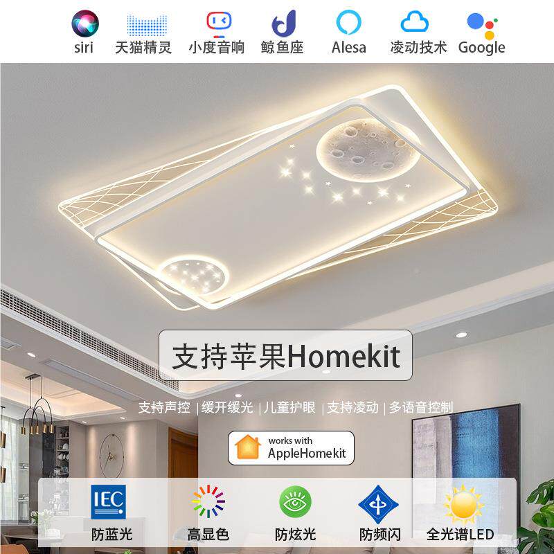 厅轻奢主灯套大气灯具组合全屋餐吸客顶灯LD全E光95664谱星球灯具