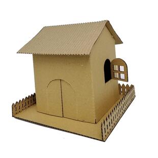 谷乐品手工DIY作业屋子房子纸板制作定制设计房屋幼儿园环创材料
