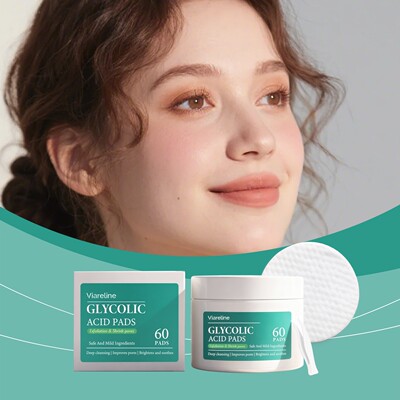 VIARELINE Glycolic Acid Exfoliating Pads - Gentle facial cle