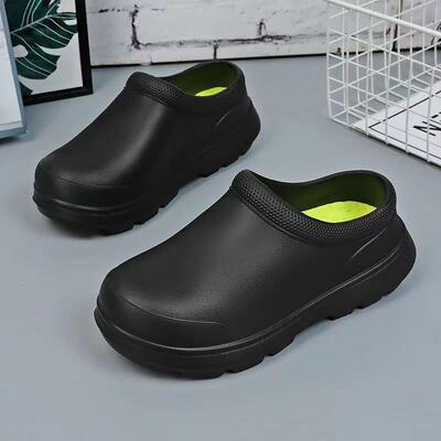 Mens Chef Clogs Waterproof Nonslip Oilproof Wearresistant