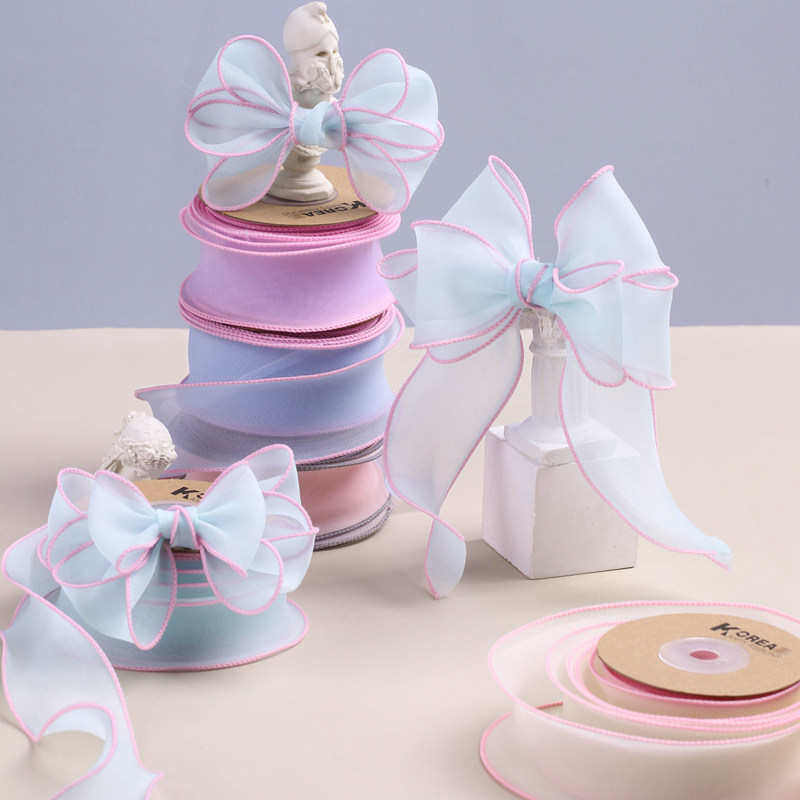 彩边雪纺透纱织带 DIY蝴蝶结发饰花店鲜花包装双边烤边鱼尾纱带,纺织面料/辅料/配套,织带/丝带/缎带,淘宝优惠券,粉丝福利购,淘宝优惠卷