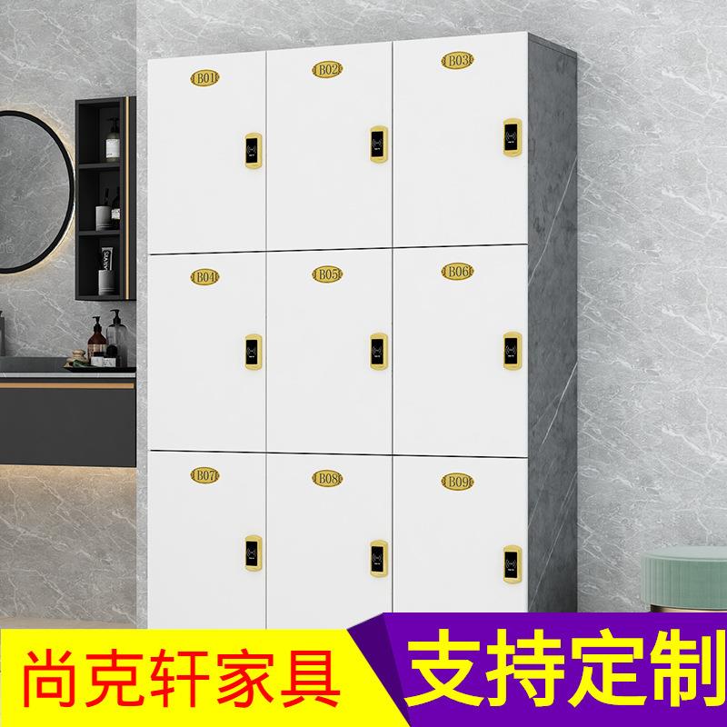 木质更衣柜员工柜健身房洗浴储物柜带锁瑜伽桑拿更衣室存包换衣柜