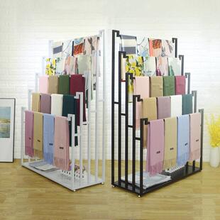 围巾架丝巾展示架地式子服装店裤料子展落示架多功能挂皮带布陈列