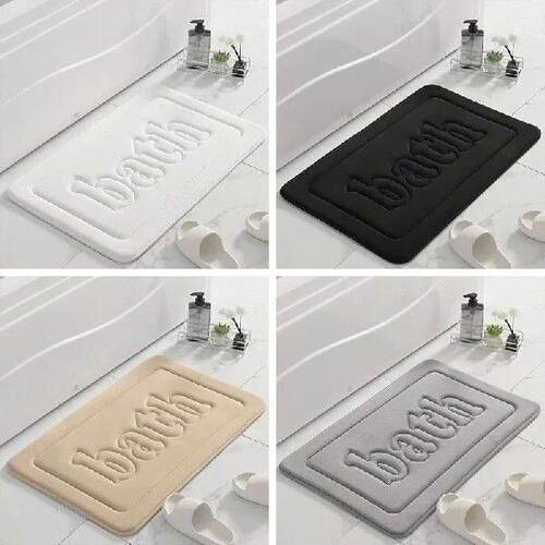 Bathroom Mat Memory Foam Bath Mat Absorbent Bath Rug Soft