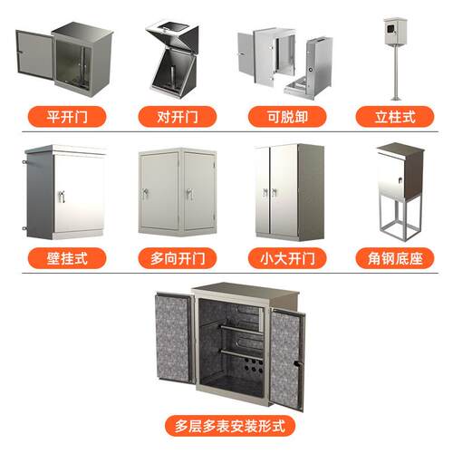304不锈钢对开门仪表保温箱变送器仪表保护箱电伴热带仪表保温箱