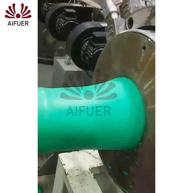 新款直销定制竹竿钢管钢丝包覆挤出机 塑料共挤包覆涂层挤出机流