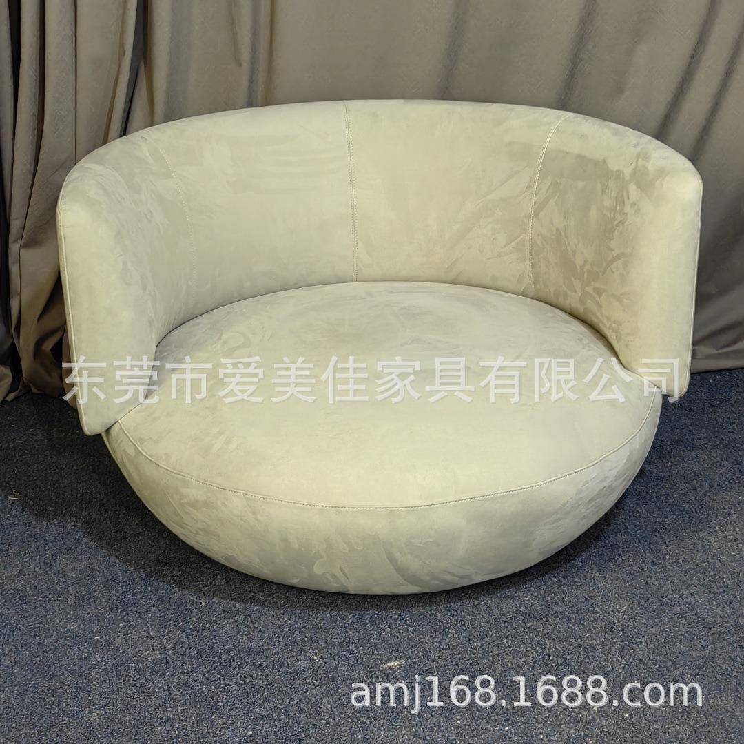 意式简约单人沙发椅创意后现代设计师休闲接待洽谈椅