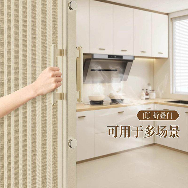 折叠隐形浴帘浴室磁吸隔断帘卫生间折叠门帘免打孔卧室挡风洗澡帘