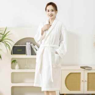 毛巾吸a类纯棉浴袍水速干秋川流不息冬情侣睡袍男女浴长衣布款酒