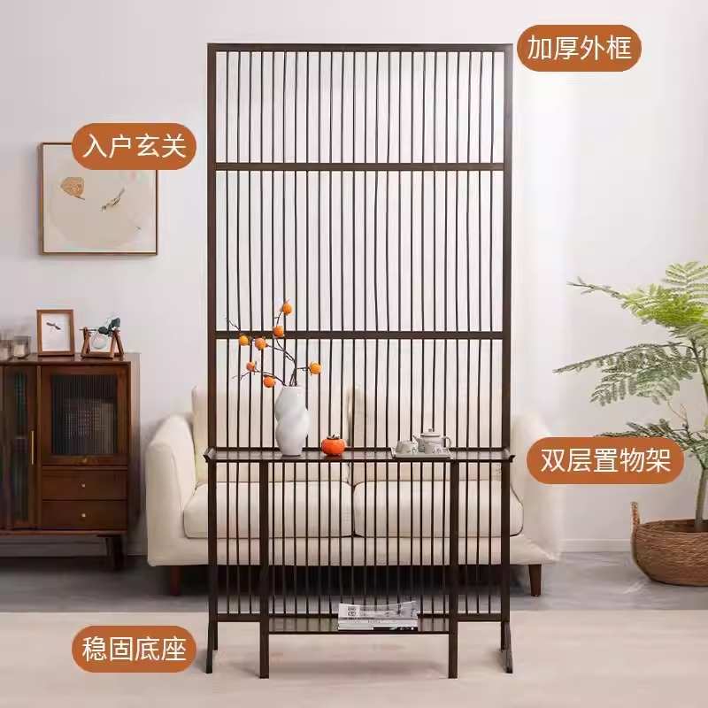 家用屏客厅简约厂家直销座隔断移动现代可新屏风中式入户隔栅玄关