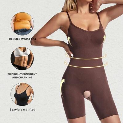 Bodysuit Shapewear Women Full Body Shaper Open Crotch Corset