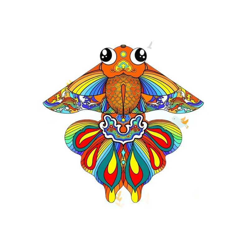 潍坊厂家风筝新款如意鱼国潮金鱼风筝 现货速发 微风易飞厂家直销,运动/瑜伽/健身/球迷用品,风筝,淘宝优惠券,粉丝福利购,淘宝优惠卷