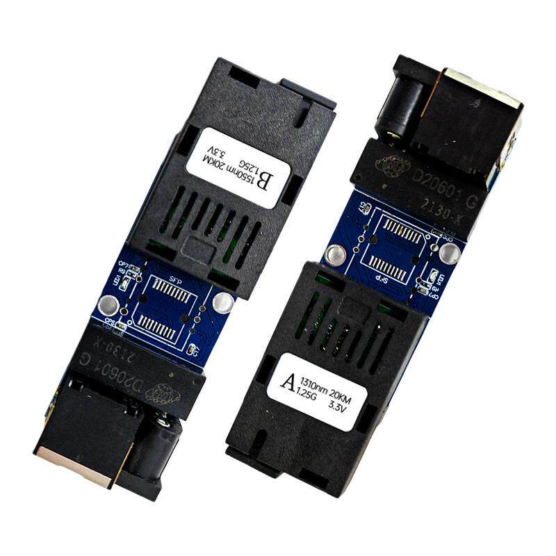 千兆1光1电单纤SC接口收发器100RJ45100/1000MPCBA收发器主板迷你