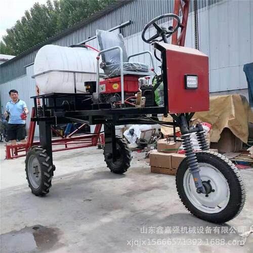 自走式菜园材四轮打机宽幅轮距可调小麦喷机架玉米打机