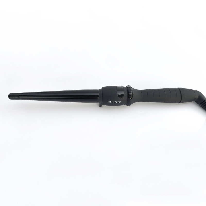 黑色液晶卷发棒外贸爆款陶瓷羊毛卷蛋卷棒懒人两用锥形卷发器