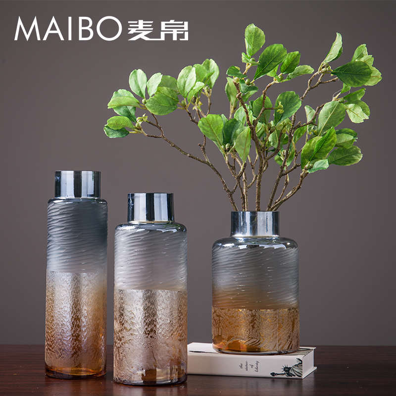 单支假树叶绿色仿真大叶子海棠叶盆栽家居装饰花办公桌面植物摆件