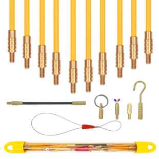 天花板吊顶穿线杆多功能玻纤杆多段连接穿线器拉线电工检修勾线钩