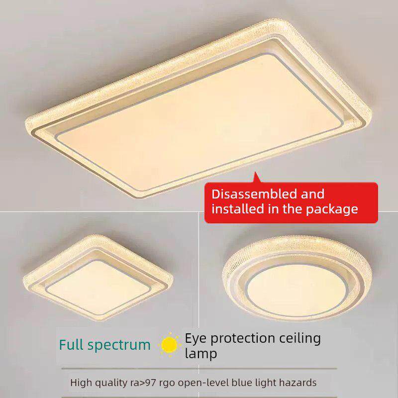 包安装2025年新款轻奢风高档客厅水晶灯卧室灯餐厅灯LED吸顶灯具