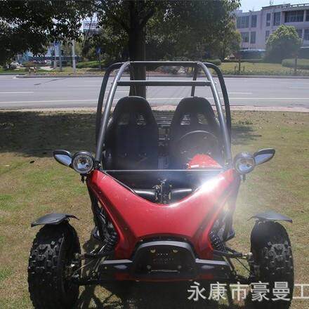 出口版无极变速越野卡丁车方向盘四轮沙滩车汽油卡丁车150