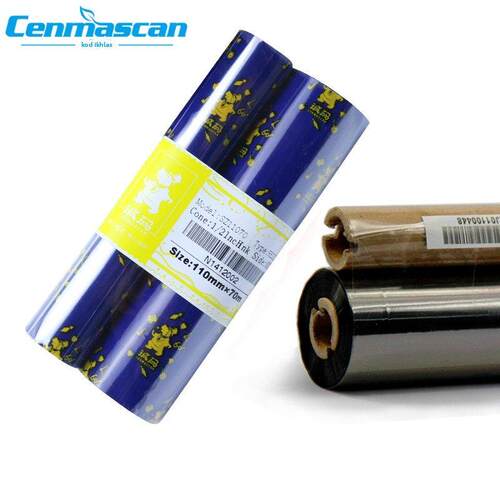 诚码全树脂碳带110mm*70/90m双轴 gk888t立象热转印碳带PET哑银固